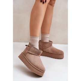 Botas de Nieve Plataforma Baja Big Star OO274A100 Beige 3