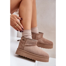 Botas de Nieve Plataforma Baja Big Star OO274A100 Beige 6