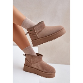 Botas de Nieve Plataforma Baja Big Star OO274A100 Beige 9