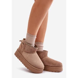 Botas de Nieve Plataforma Baja Big Star OO274A100 Beige 1