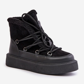 Botas de nieve Tamidra negras con plataforma negro 4