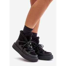 Botas de nieve Tamidra negras con plataforma negro 1