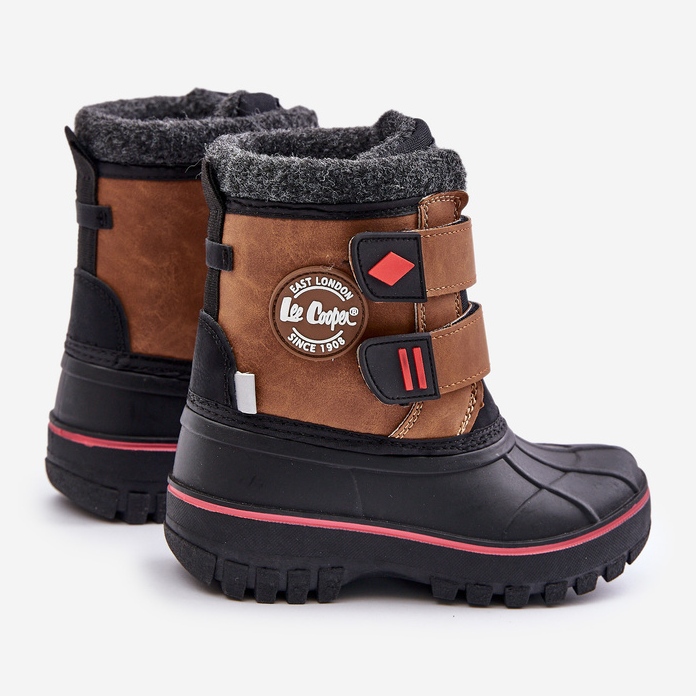 Botas de Nieve con Velcro Infantil Lee Cooper LCJ-24-44-2864K Camel marrón 2