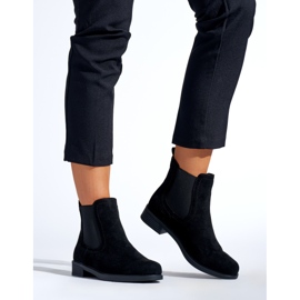 SHELOVET Botas Chelsea con estilo negro 1