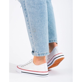 Zapatillas clásicas de mujer blanco 1