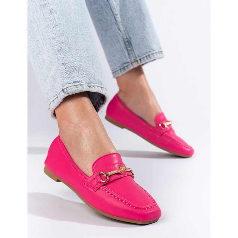 Mocasines mujer Shelovet rosa rosado 1