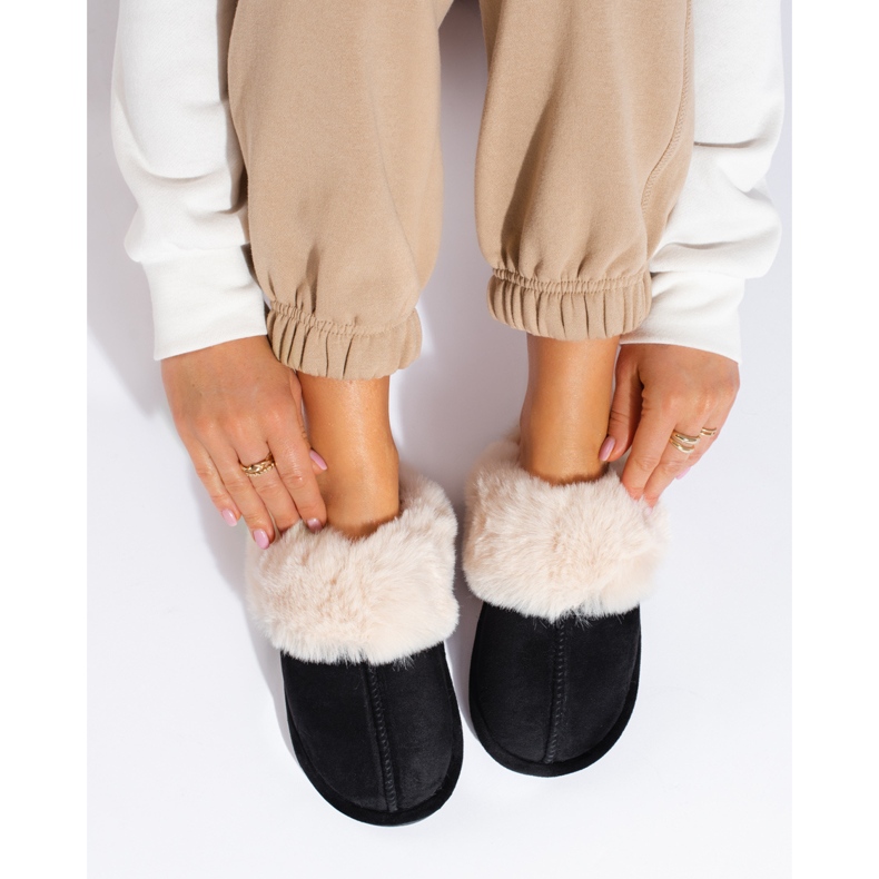 Pantuflas de mujer Shelovet negras negro 1