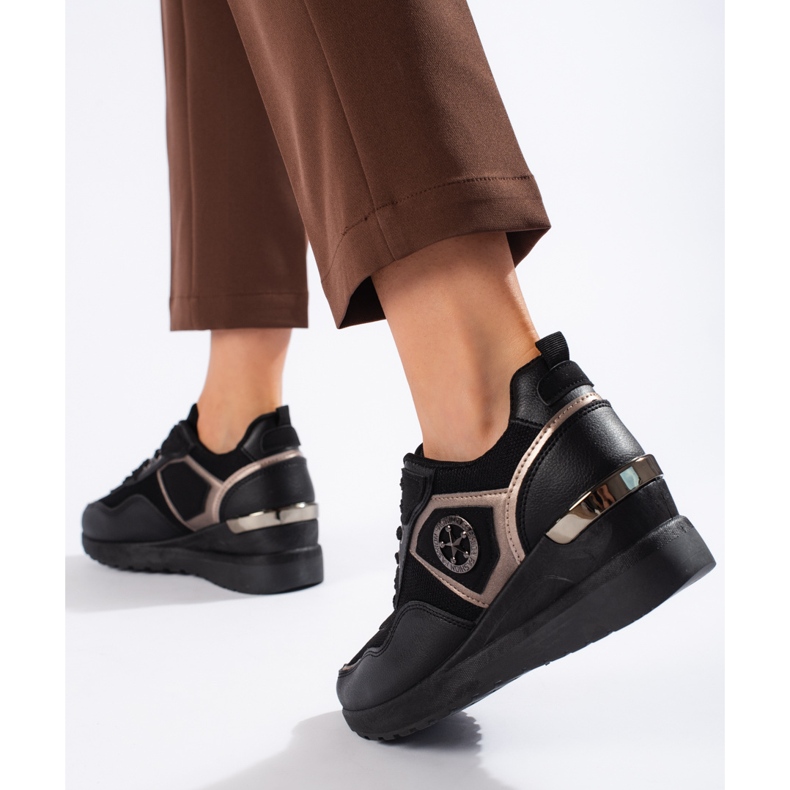 Deportivas negras mujer negro 2