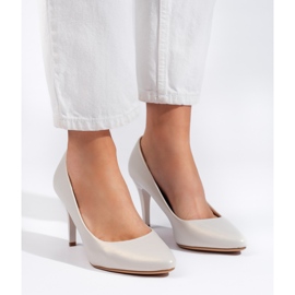 Zapatos de tacón de aguja blancos de Sergio Leone 1