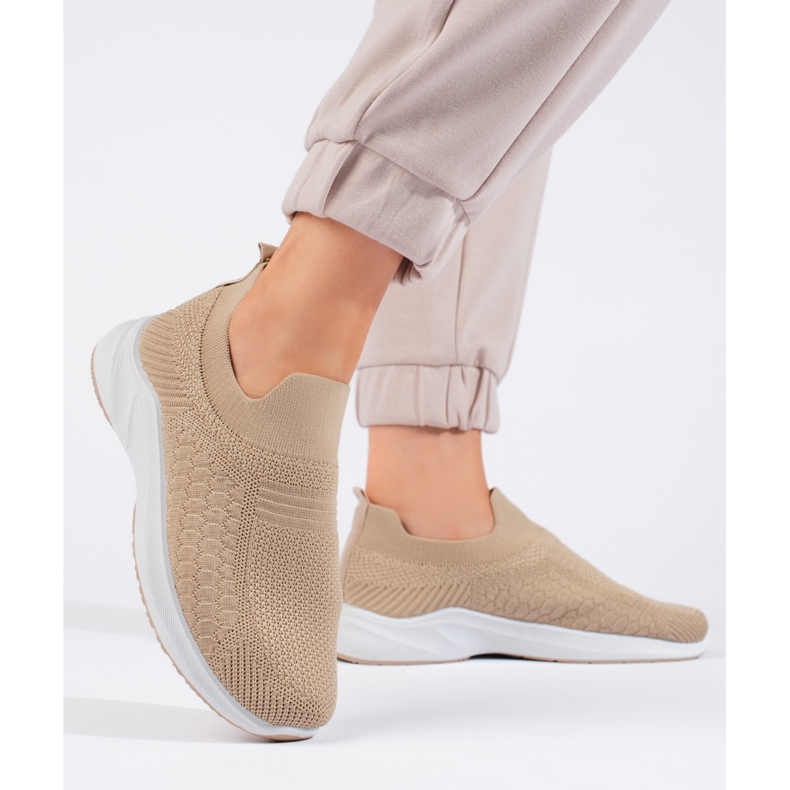 Deportivas textil beige 1