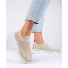 Deportivas textil beige 1 Deportivas textil beige 1