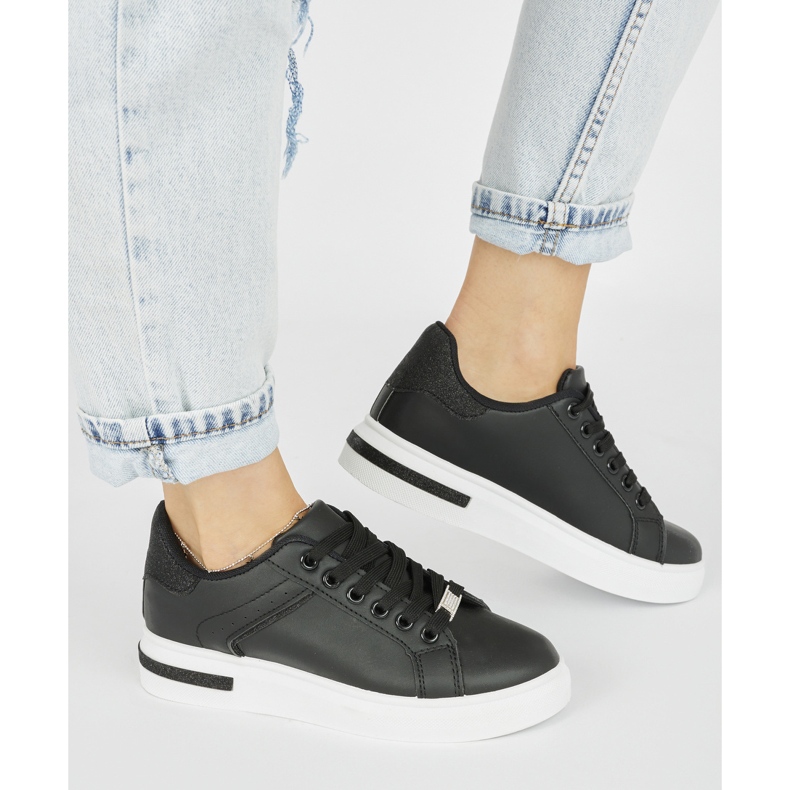 Deportivas negras mujer negro 2