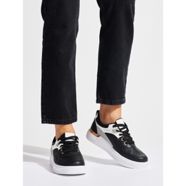 Deportivas plataforma negras negro 2