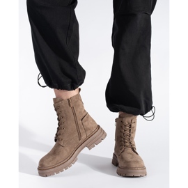 Botas de trabajadora con cordones de mujer marrones de Sergio Leone marrón 2 Botas de trabajadora con cordones de mujer marrones de Sergio Leone marrón 2