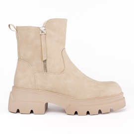 Botas aislantes de mujer beige de Sergio Leone 4