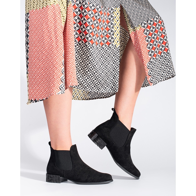 Botas Chelsea negras con tacón decorativo de Sergio Leone negro 1