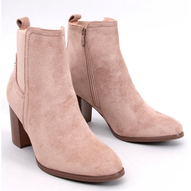 Botín clásico tacón Rosey Khaki beige 1