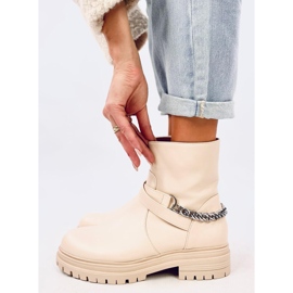 Botas con cadena Cindy Beige 5
