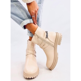 Botas con cadena Cindy Beige 1