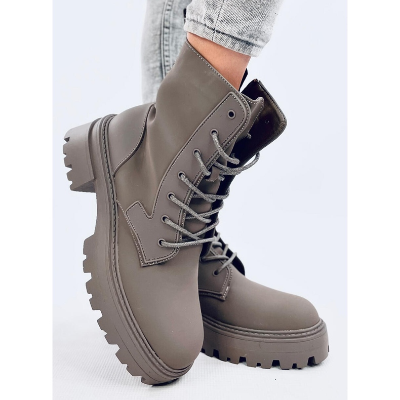 Botas con cordones Tamar Green verde 2 Botas con cordones Tamar Green verde 2