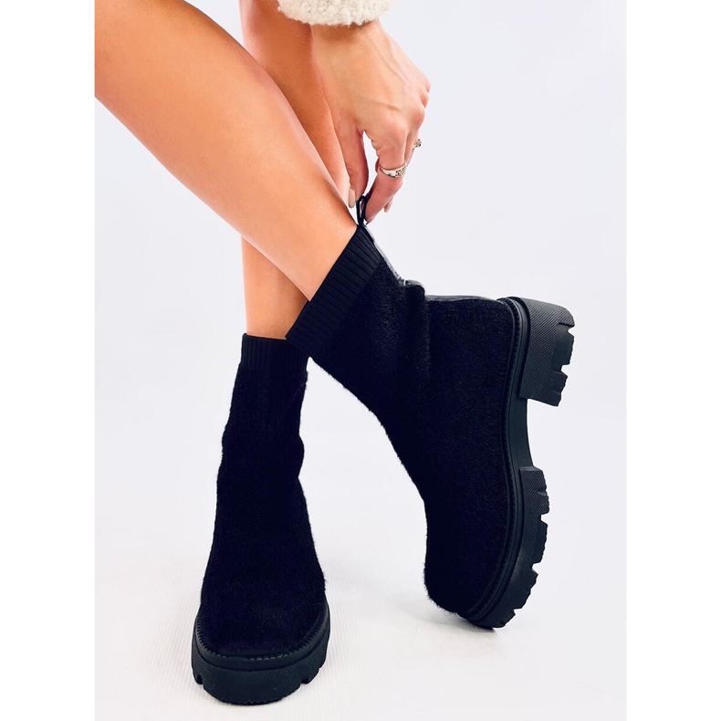 Botas estilo calcetín Roanna Black negro 1