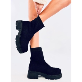 Botas estilo calcetín Roanna Black negro 4