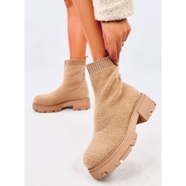 Botas estilo calcetín Roanna Khaki beige 3