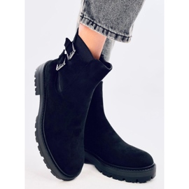 Botines Lanier de ante negro 4