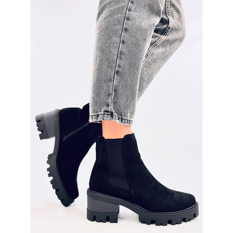 Ragga Botas negras de tacón negro 2