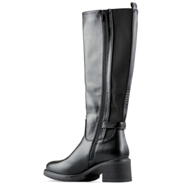 Botas de invierno negras, de tacón bajo y con aislamiento. negro 1 Botas de invierno negras, de tacón bajo y con aislamiento. negro 1