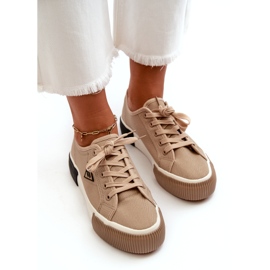 MSMG Zapatillas bajas para mujer, marrón 2 MSMG Zapatillas bajas para mujer, marrón 2