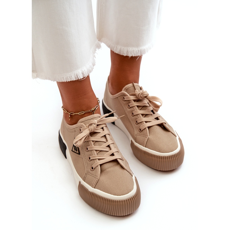 MSMG Zapatillas bajas para mujer, marrón 2 MSMG Zapatillas bajas para mujer, marrón 2