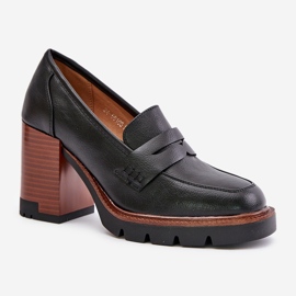 Zapatos de Tacón Alto para Mujer Fabricados en Piel Ecológica, Negro Vinceza 58105 4