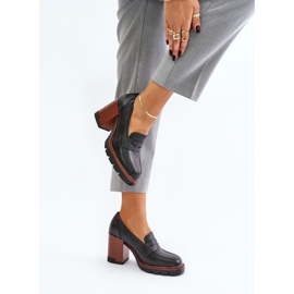 Zapatos de Tacón Alto para Mujer Fabricados en Piel Ecológica, Negro Vinceza 58105 3