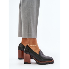 Zapatos de Tacón Alto para Mujer Fabricados en Piel Ecológica, Negro Vinceza 58105 5
