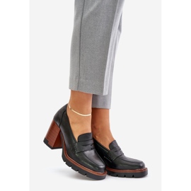 Zapatos de Tacón Alto para Mujer Fabricados en Piel Ecológica, Negro Vinceza 58105 1