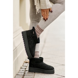Botas de nieve con decoración en la plataforma Big Star OO274A105 Negro 6