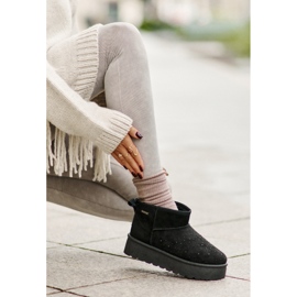 Botas de nieve con decoración en la plataforma Big Star OO274A105 Negro 8