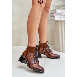Zazoo 60503 Botas Tacón Piel Marrón 2