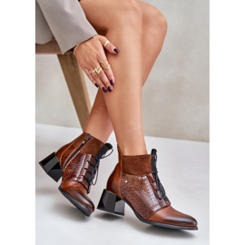 Zazoo 60503 Botas Tacón Piel Marrón 7