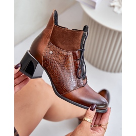 Zazoo 60503 Botas Tacón Piel Marrón 8