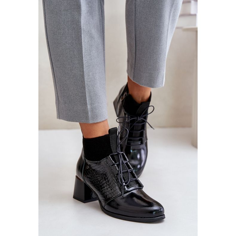 Zazoo 60503 Botas Tacón Piel, Cálido, Negro 2 Zazoo 60503 Botas Tacón Piel, Cálido, Negro 2