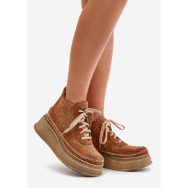 Botas De Piel Con Plataforma Y Cuña Maciejka 06759-29 Marrón 1 Botas De Piel Con Plataforma Y Cuña Maciejka 06759-29 Marrón 1