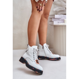 Botas Trapper Mujer Piel Con Cremallera Artiker 55C0515 Blanco 2