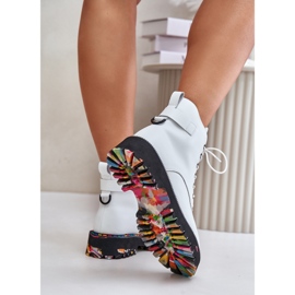 Botas Trapper Mujer Piel Con Cremallera Artiker 55C0515 Blanco 7