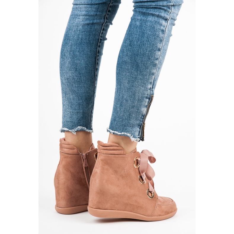 Kylie Botines con lazo rosa 1