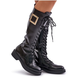 Botas aislantes negras con hebilla decorativa Linnealisa negro 8