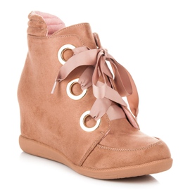 Kylie Botines con lazo rosado 2