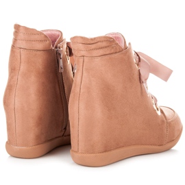 Kylie Botines con lazo rosado 4