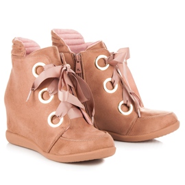 Kylie Botines con lazo rosado 6